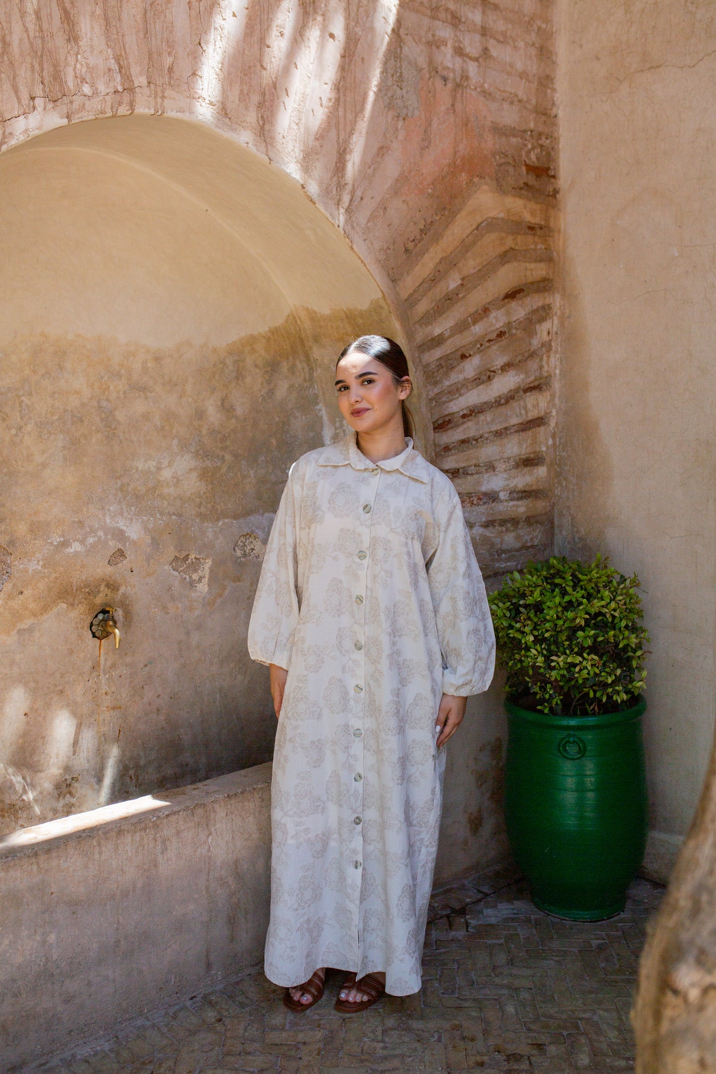 Jardin maxi blousejurk