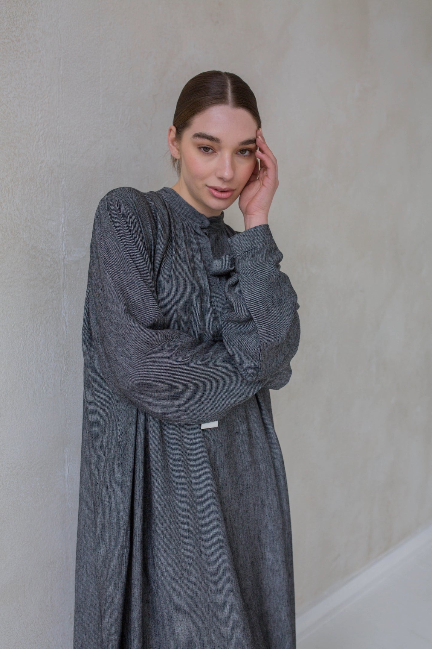 Grey Oversized Abaya