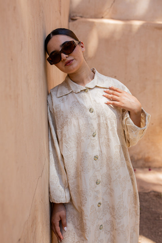 Jardin maxi blousejurk